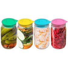 Sophico Silicone Fermenting Lids, Waterless Airlock MIX-WIDE MOUTH