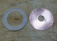 Thumper Wide Mouth Mason Jar 32oz Copper Disk , Gasket, 7/8" Hole fits 3/4" Pipe