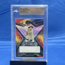 2022 Leaf Exotic Proof Jack Leiter 1/1 Prismatic Parrot Pre-production