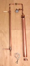 Moonshine Pot Still Distilling Beer Keg Kit DIY, 2" Copper Pipe Column Tri Clamp