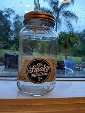 Mason jar, Old Smoky Moonshine Clear Liquor, EMPTY Bottle, Collectible Bottle