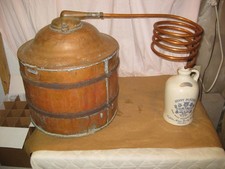 EX. RARE Antique EARLY 1800's 14-15 Gall. Copper Moonshine Still WOW-A MUSEUM PC