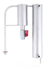 Stainless Steel Distillation Column + Settler and Thermometer, Spiral Condenser