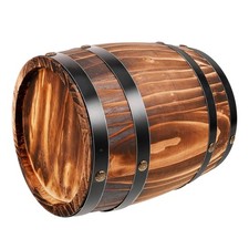 Vintage Oak Wood Wine Barrel Decor Whiskey Aging Barrel Decorative Wooden Wine