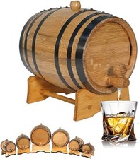 Small Oak Aging Barrel 2L for Whiskey Bourbon Rum Tequila