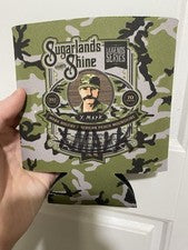 Sugarlands Moonshine American Peach Autographed Mark Rogers Mason Jar Coozie