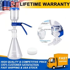 New 1000mL Lab Vacuum Filtration Distillation Kit w/ 100 Pieces of Filter Paper