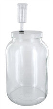 One Gal Wide Mouth Jar with Lid and Airlock Large Glass Jar with Fermentation