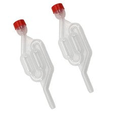 2PCS Transparent One-way Wine Air Lock Beer Brewing Fermentation Exhaust Valve