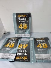 48 Hour Turbo Yeast Brewers Yeast Powder Wine Yeast for Wine Making  4 Pack. B