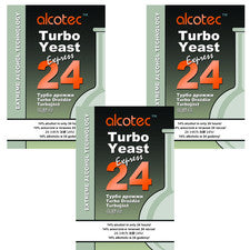 Alcotec 24hr Turbo Yeast 3 Pack Homebrew Spirit Distilling Brewing