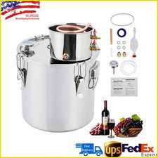 10 Gallon Alcohol Still Stainless Steel Boiler Water Wine Alcohol Distiller 38L