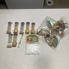 Wine Making Supplies: Plastic Fermentation Airlocks, Corks, Etc. Used & Untested