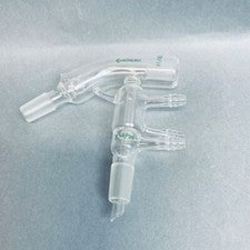 Chemglass Short Path Distilling Head Jacketed 10/18 Thermometer Joint 14/20Lower