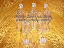 Airlock, (Lot of 5), Five Twin Bubble Airlocks, Fermentation Air Lock