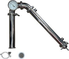2" Tri Clamp Stainless Moonshine Still - Fits Beer Kegs - 18" shotgun condenser