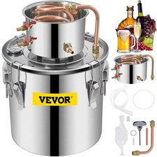 Alambic Distiller Alcohol Moonshine 5Gal DIY Still Stainless Copper Brew Water