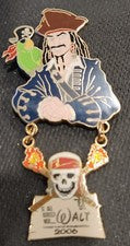 Disney Pin PIRATES JACK SPARROW PARROT Artist Proof LE AP 00092