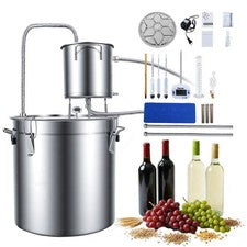 8Gal Alcohol Still Stainless Steel Boiler Water Wine Alcohol Distiller 33L