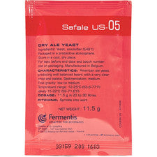 Fermentis Dry Yeast - Safale US-05 US05 11.5 G 5 gal batch Beer Yeast -  Neutral