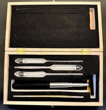 Hydrometer Alcohol Meter Test Kit 0–100% ABV Proof Set w/ Case & Thermometers