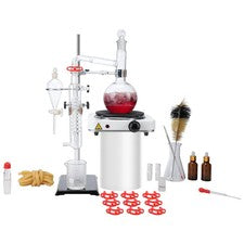 Essential Oil Distillation Kit, 500ml Distillation Apparatus, 3.3 Boro Lab Glas