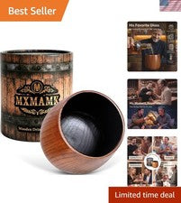 Unique 10oz Charred Oak Whiskey Tumbler - The Ideal Gift for Dads and Husbands