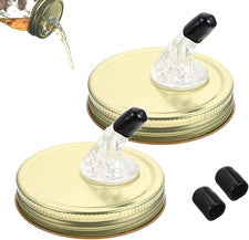 Moonshine Lid,Mason Jar Pour Spout Lid Fit 2.75 Inch Regular Mouth American Glas