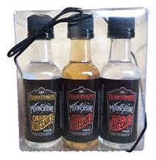 Fairhope Favorites -Moonshine Hot Sauces - Original, Aged Charred & Extra Hot -