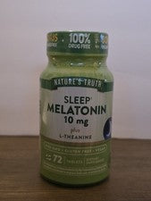 Nature’s Truth Melatonin 10 mg + L-Theanine 72 Tablets – EXP: 02/2027
