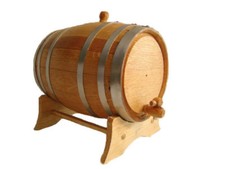 3 liter Steel Band Oak BARREL / CASK for whiskey, tequila, wine, bourbon