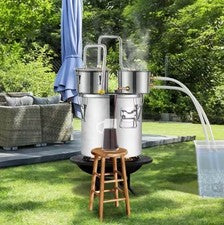 Alcohol Still 5Gal 19L Water Alcohol Distiller Copper Tube With Circulating Pump