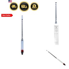 Hydrometer - Alcohol, 0-200 Proof and Tralle
