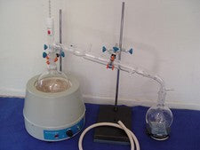 Premium 500ml 24/40 distillation kit with stands & heating mantle