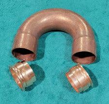 DIY 2" Copper Tri-Clamp 180° ➜ Moonshine Distilling Still Column Flute Return