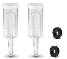 2x 3-Piece Airlock & Grommet Kit | Homebrew Beer Wine Fermentation Bubbler