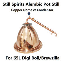 Large(40cm) Alembic Dome & Condensor Kit for 65L Digiboil Make Gin Whisky Rum