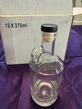 Moonshine Jugs Handle Clear Glass 375ML 18.5 MM Bar Top Neck Craft Jar Spa Case