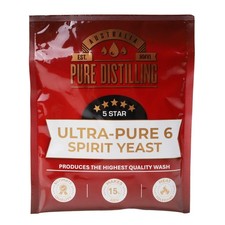 Pure Distilling Ultra-Pure 6 Spirit Yeast 100g Turbo Homebrew Distilling Wash
