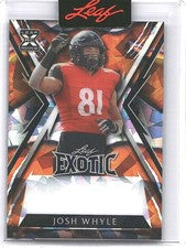 2023 Leaf Exotic JOSH WHYLE 1/1 Pre-Production Proof Rookie Titans