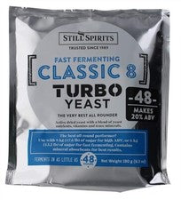Premium quality Turbo Yeast from, turbo Classic 8 Yeast (Pack of 5) ,Dual recipe