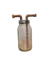 1/2” Mason Jar Thumper for Wide Mouth Half Gallon Mason Jar With Fitting