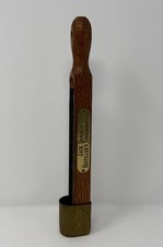 Vintage Jack Daniels Distillers Thermometer Wood Brass Logo distillery