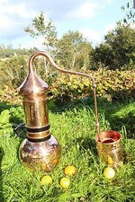 Premium Flip top copper column alembic still 2 L - 0,5 Gallon w/ thermometer