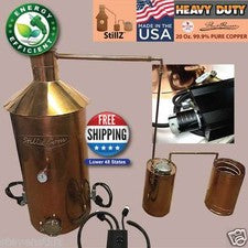50 Gal Copper Electric Still with Line Arm  No thumper or  Worm Made In The USA