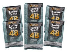 Alcotec 48-hour Turbo Yeast, 135 grams (Pack of 6)