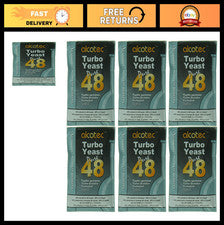 48 Hour Turbo Yeast for Brewing | Fast Acting Wine & Beer Yeast Powder | 6 Packs