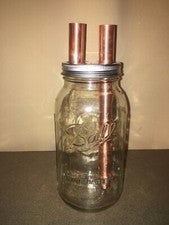 3/4” Mason Jar Thumper For Wide Mouth Half Gallon Mason Jar, Moonshine, Distill