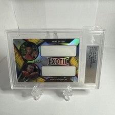 2022 Leaf Exotic Dual 1/1 Proof - Mike Tyson, Buster Douglas - Prismatic Parrot