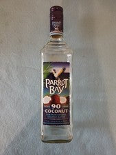 "PARROT BAY" 90 PROOF COCONUT RUM EMPTY BOTTLE 750ML